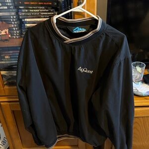 Tri Mountain Men's Black Crewneck Pullover Sweater